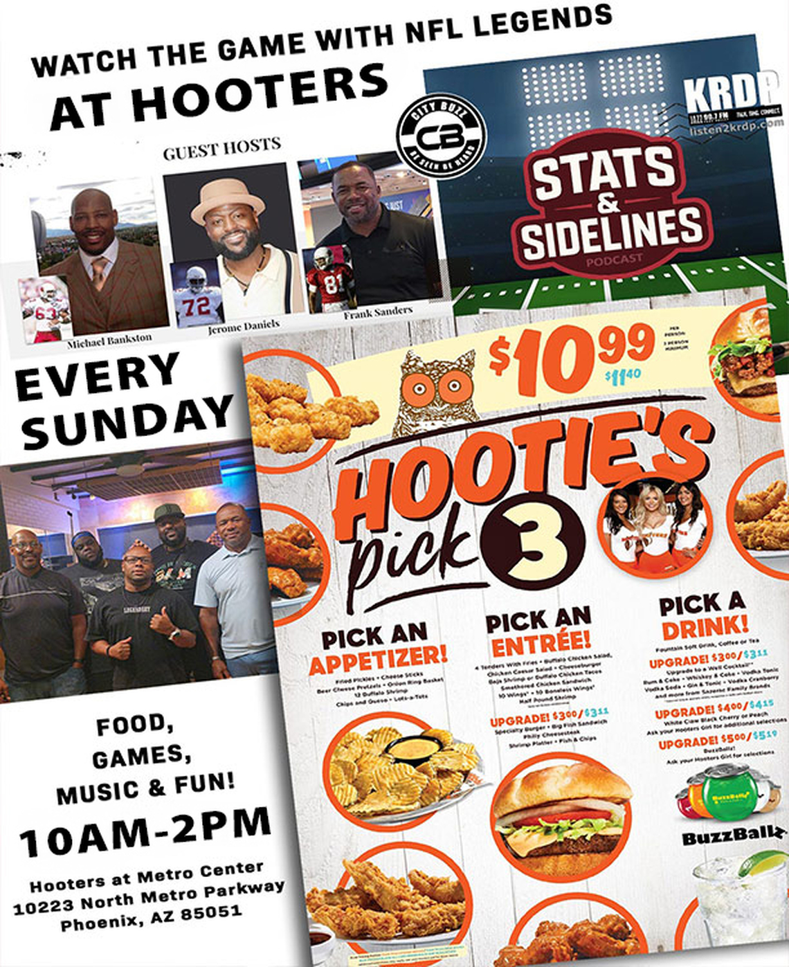 Stats & Sidelines LIVE! at Hooters
