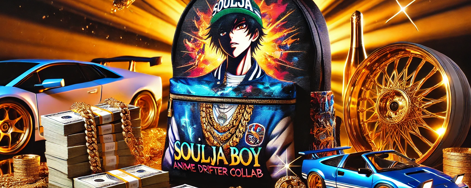 Soulja Boy Teams Up with Sprayground for Exclusive Anime-Inspired Backpack